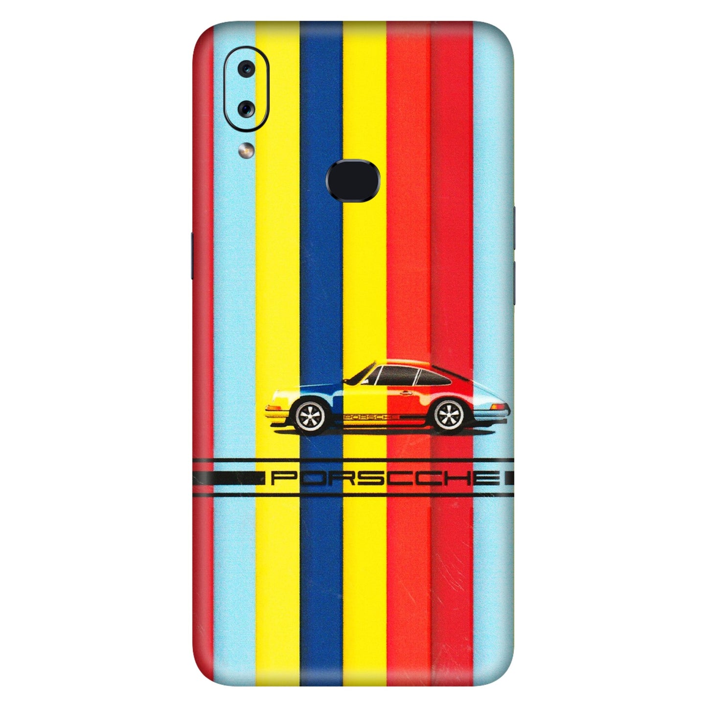 Samsung A/S Series Phone Skins (All Models) - Multicolour Porche - 3D Embossed Finish (L-39) Samsung Galaxy A10S