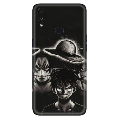 Samsung A/S Series Phone Skins (All Models) - Black Luffy Hat - 3D Embossed Finish (L-57) Samsung Galaxy A10S