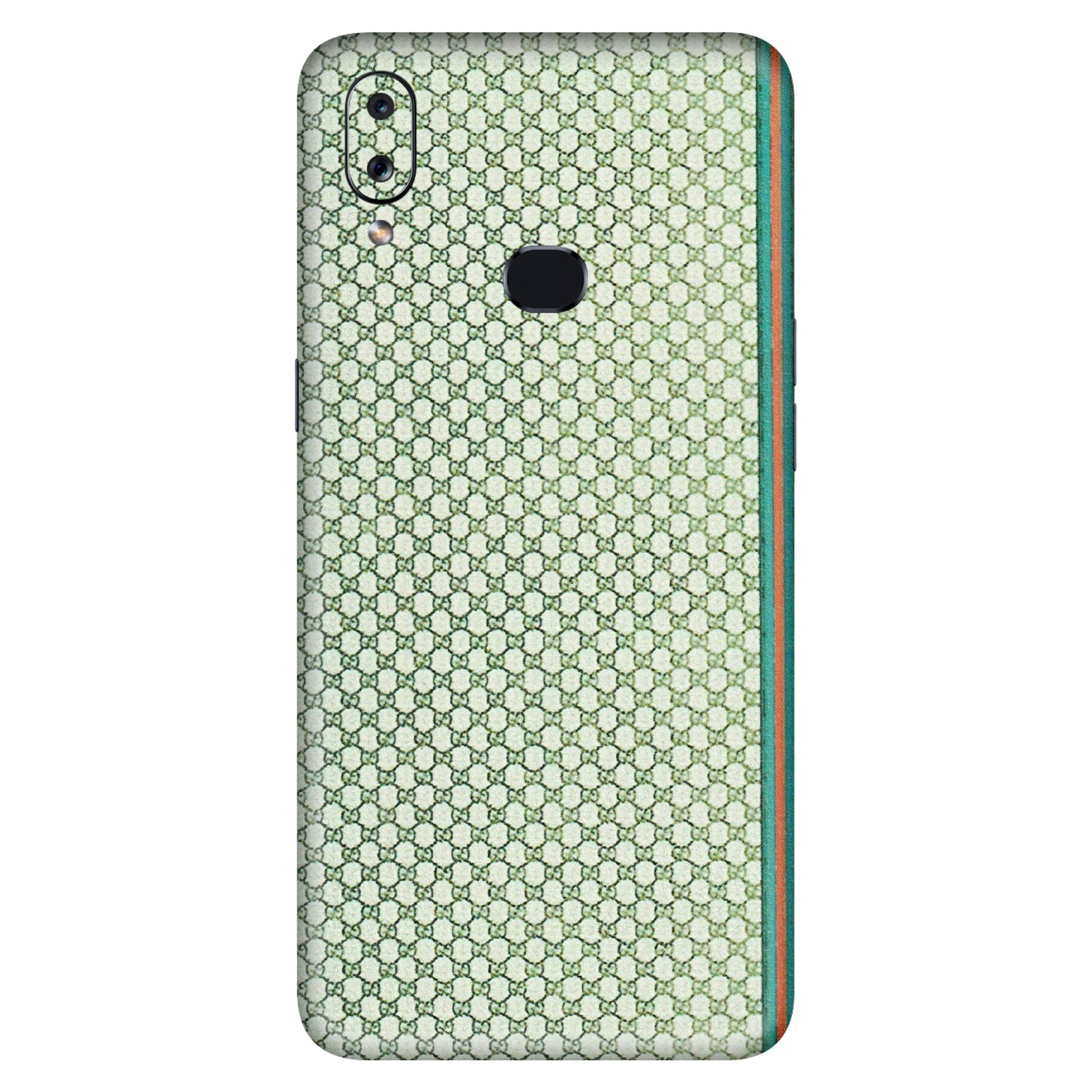 Samsung A/S Series Phone Skins (All Models) - Gucci Fabric Pattern - 3D Embossed Finish (L-73) Samsung Galaxy A10S