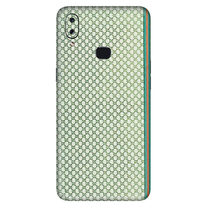 Samsung A/S Series Phone Skins (All Models) - Gucci Fabric Pattern - 3D Embossed Finish (L-73) Samsung Galaxy A10S