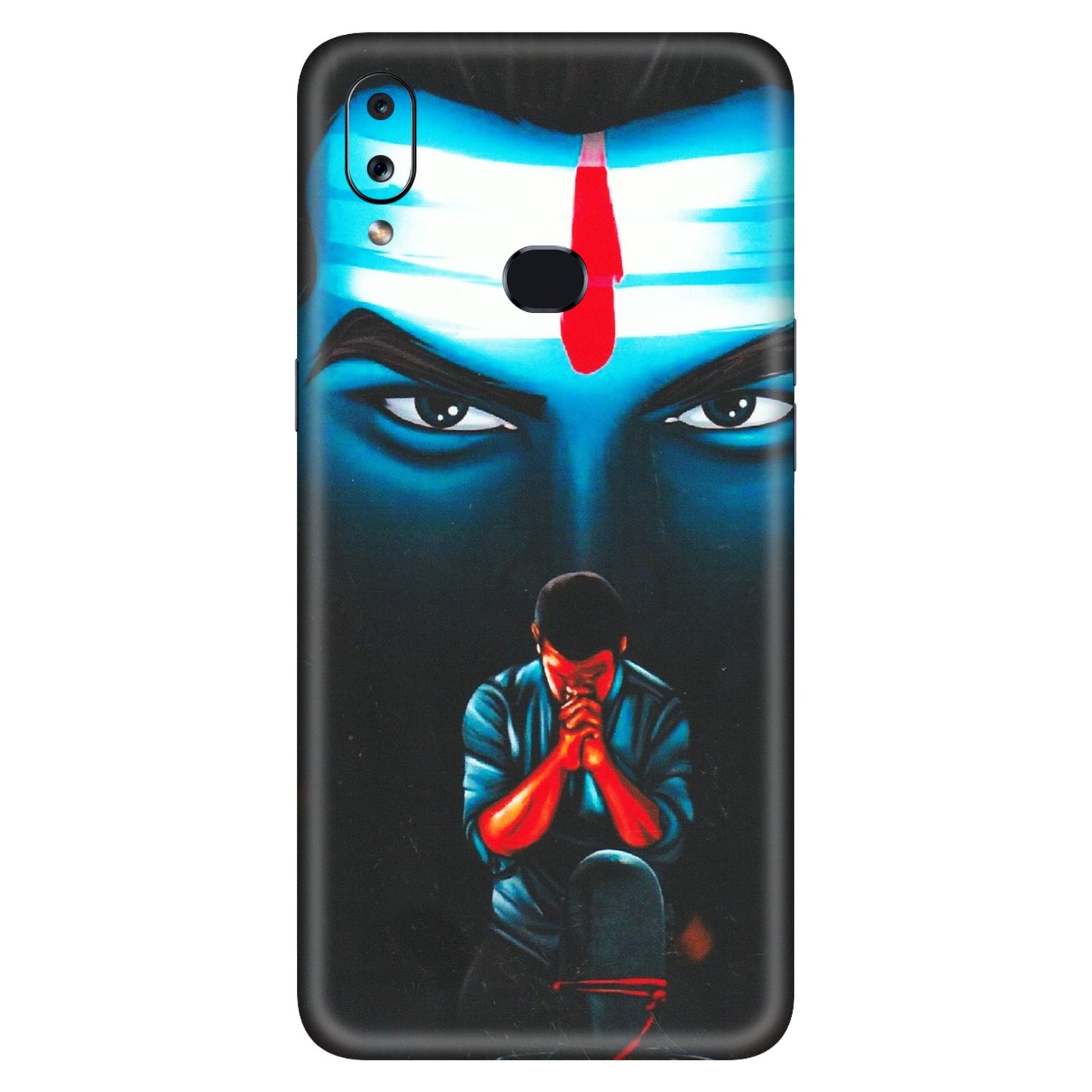 Samsung A/S Series Phone Skins (All Models) - Mahakal Bhakt - Matte Finish (M-112) Samsung Galaxy A10S