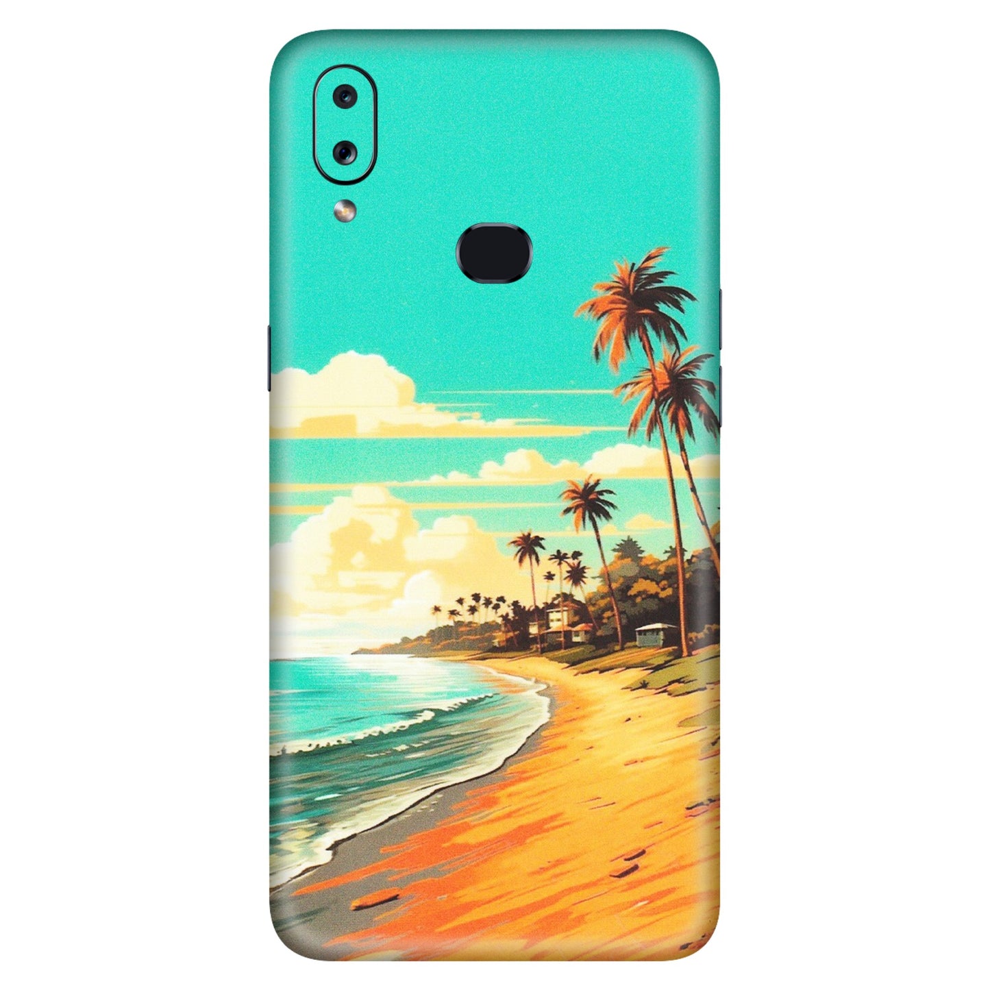 Samsung A/S Series Phone Skins (All Models) - Miami Beach - Matte Finish (M-136) Samsung Galaxy A10S