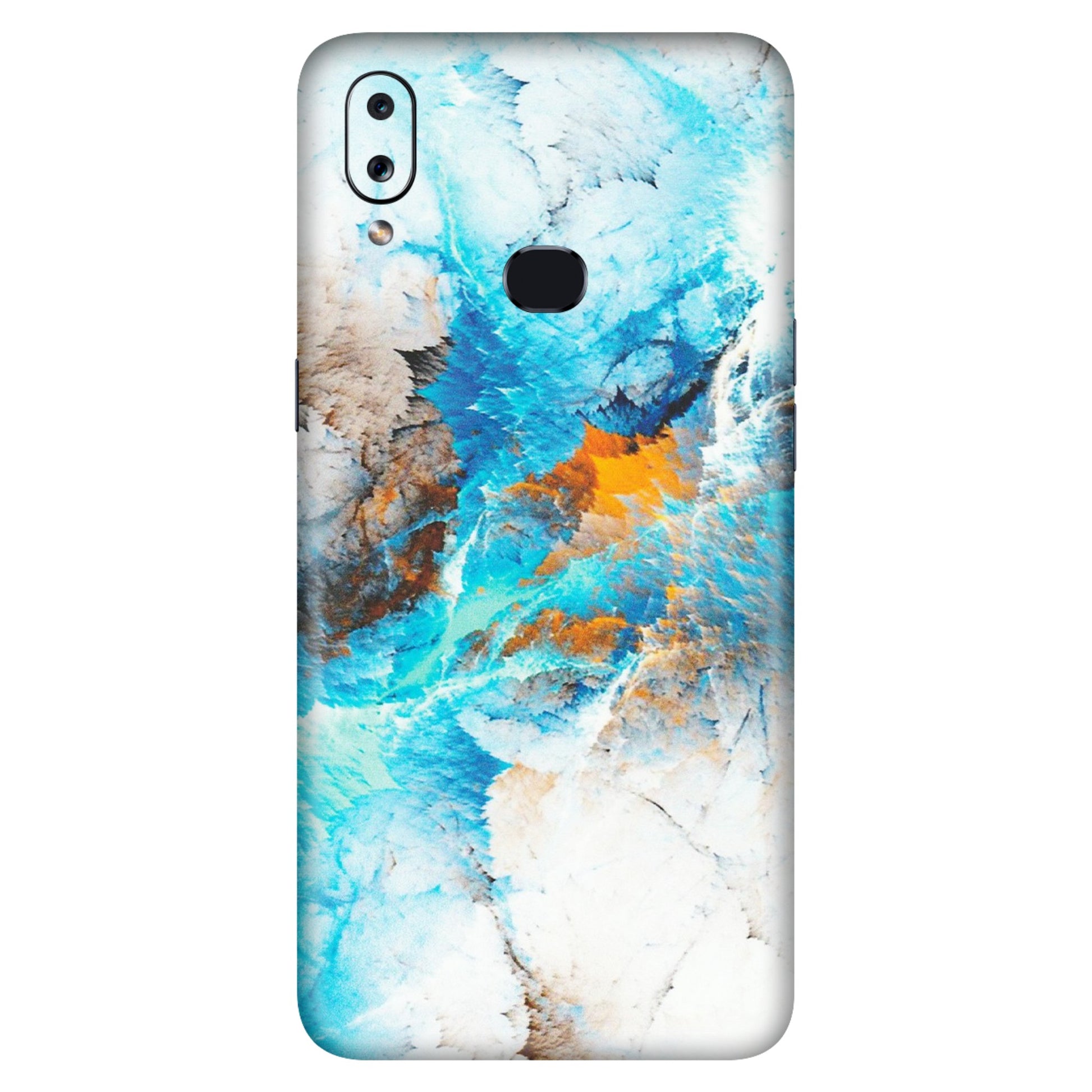 Samsung A/S Series Phone Skins (All Models) - Blue Waves Abstract - Matte Finish (M-19) Samsung Galaxy A10S