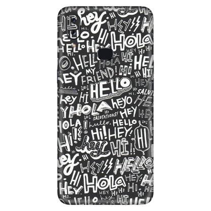 Samsung A/S Series Phone Skins (All Models) - Hi Hello Doodles - Matte Finish (M-25) Samsung Galaxy A10S