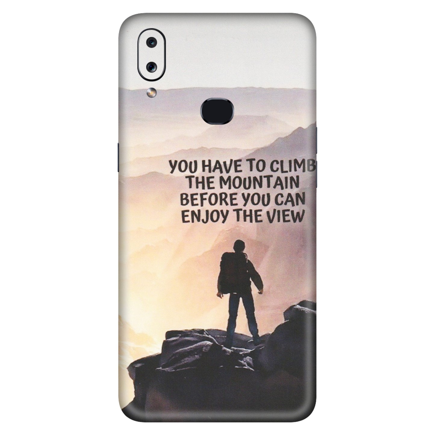Samsung A/S Series Phone Skins (All Models) - Motivational Hiking Mountain - Matte Finish (M-28) Samsung Galaxy A10S