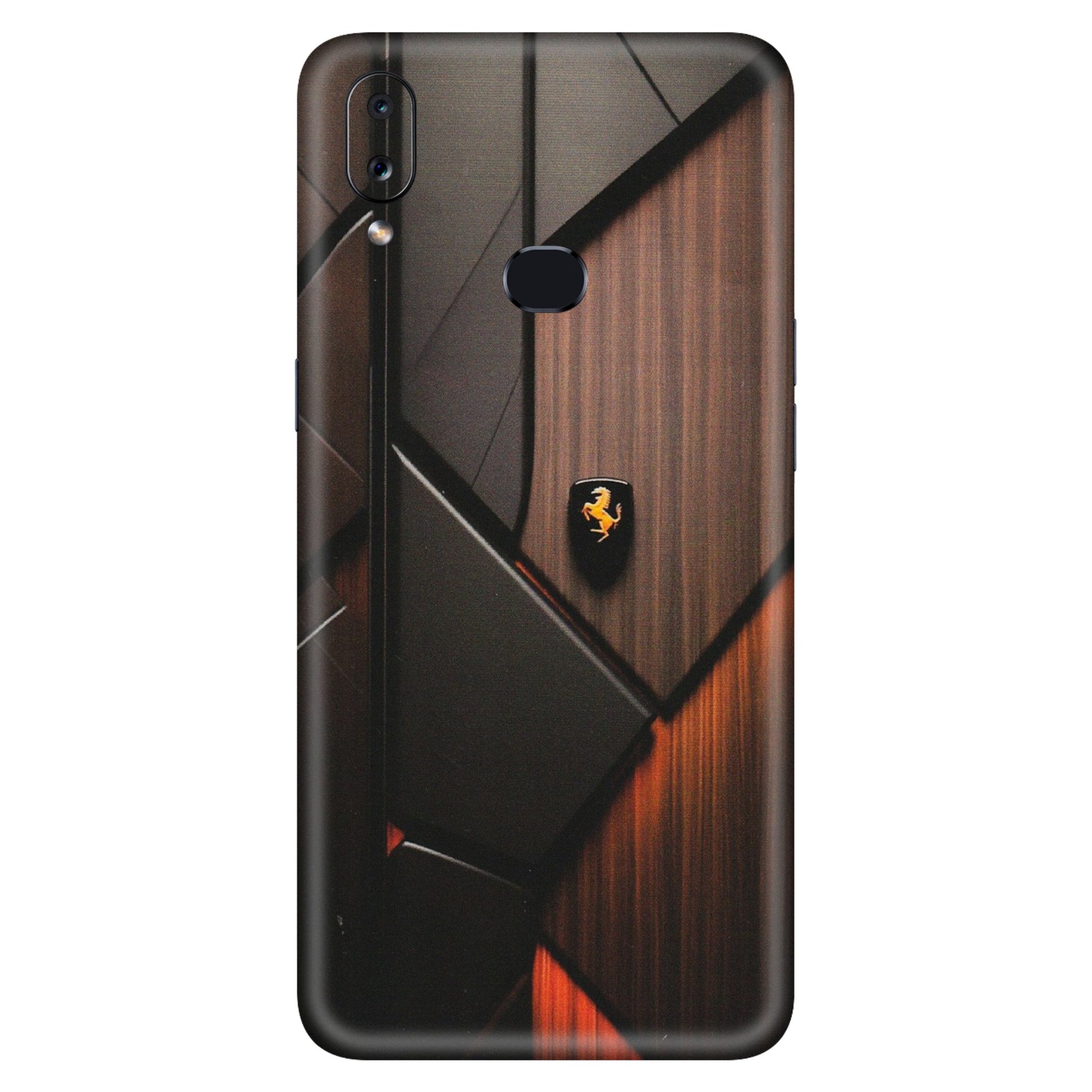 Samsung A/S Series Phone Skins (All Models) - Lambo Beauty Wood Pattern Sober - Matte Finish (M-51) Samsung Galaxy A10S