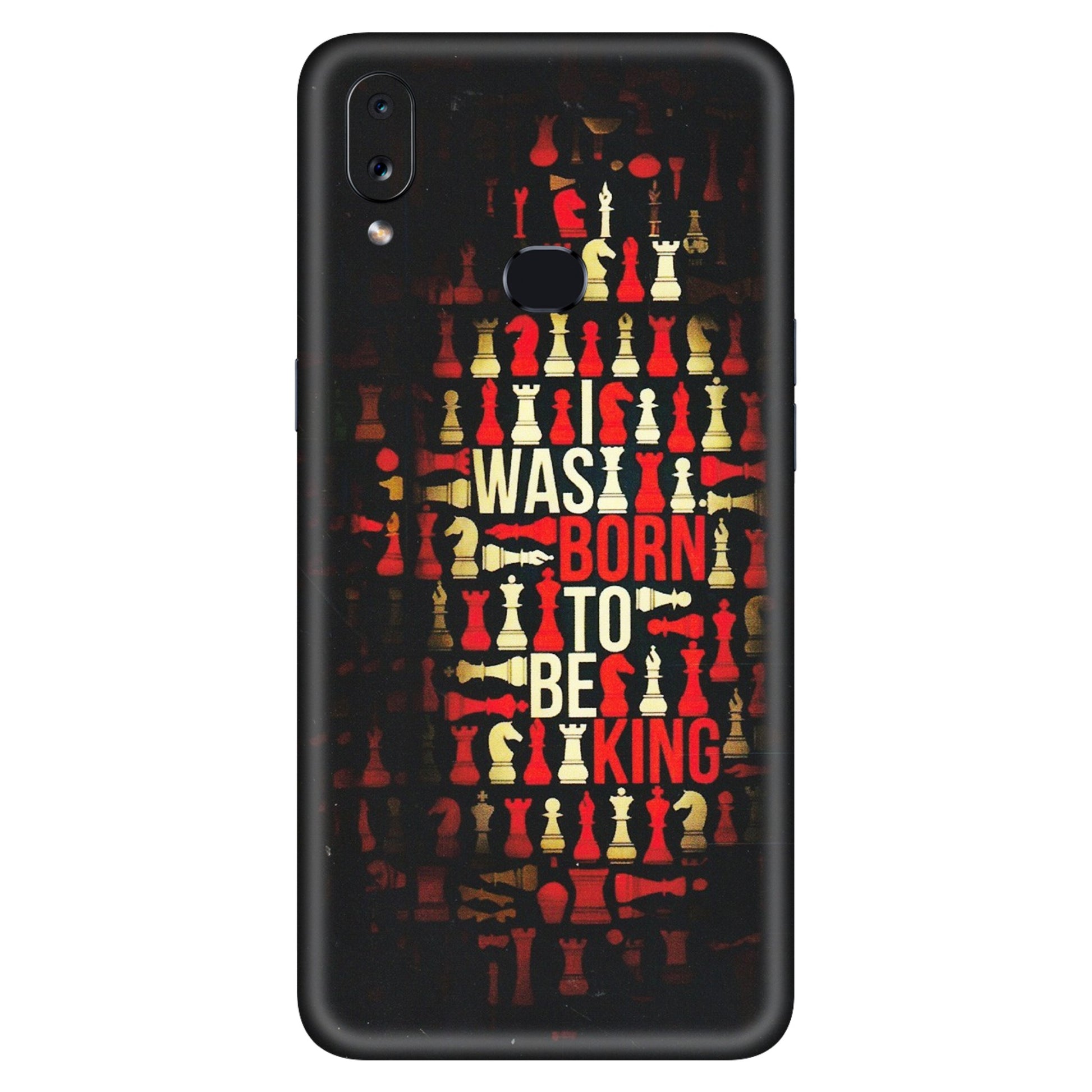 Samsung A/S Series Phone Skins (All Models) - Born To Be King - Matte Finish (M-73) Samsung Galaxy A10S