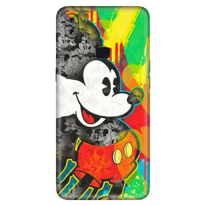Samsung A/S Series Phone Skins (All Models) - Multiple Mickey With Colourful Texture - Matte Finish (M-84) Samsung Galaxy A10S