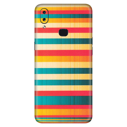 Samsung A/S Series Phone Skins (All Models) - Colourful Stripes Soothing Effect - Matte Finish (M-86) Samsung Galaxy A10S