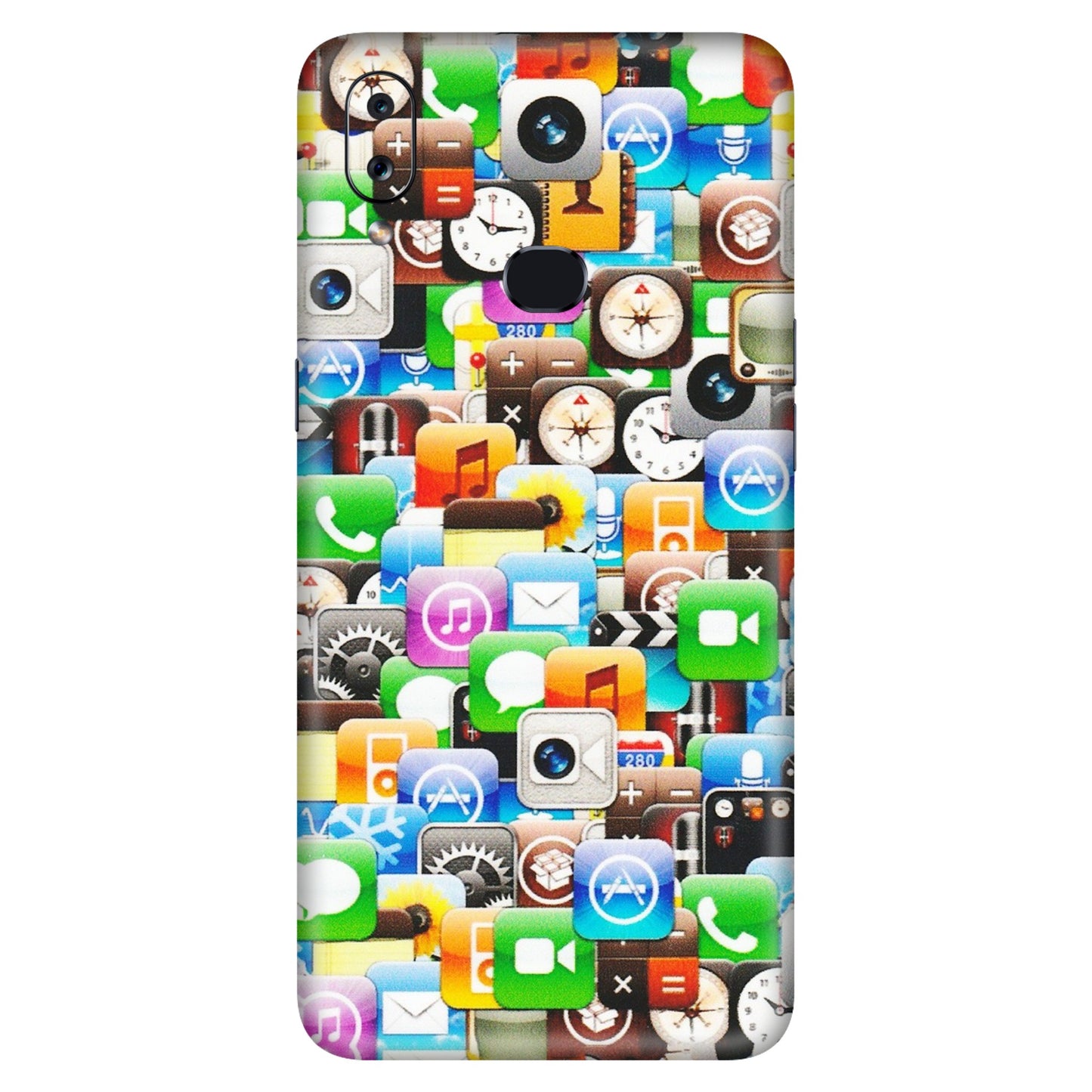 Samsung A/S Series Phone Skins (All Models) - All Apple Icons - Matte Finish (M-93) Samsung Galaxy A10S