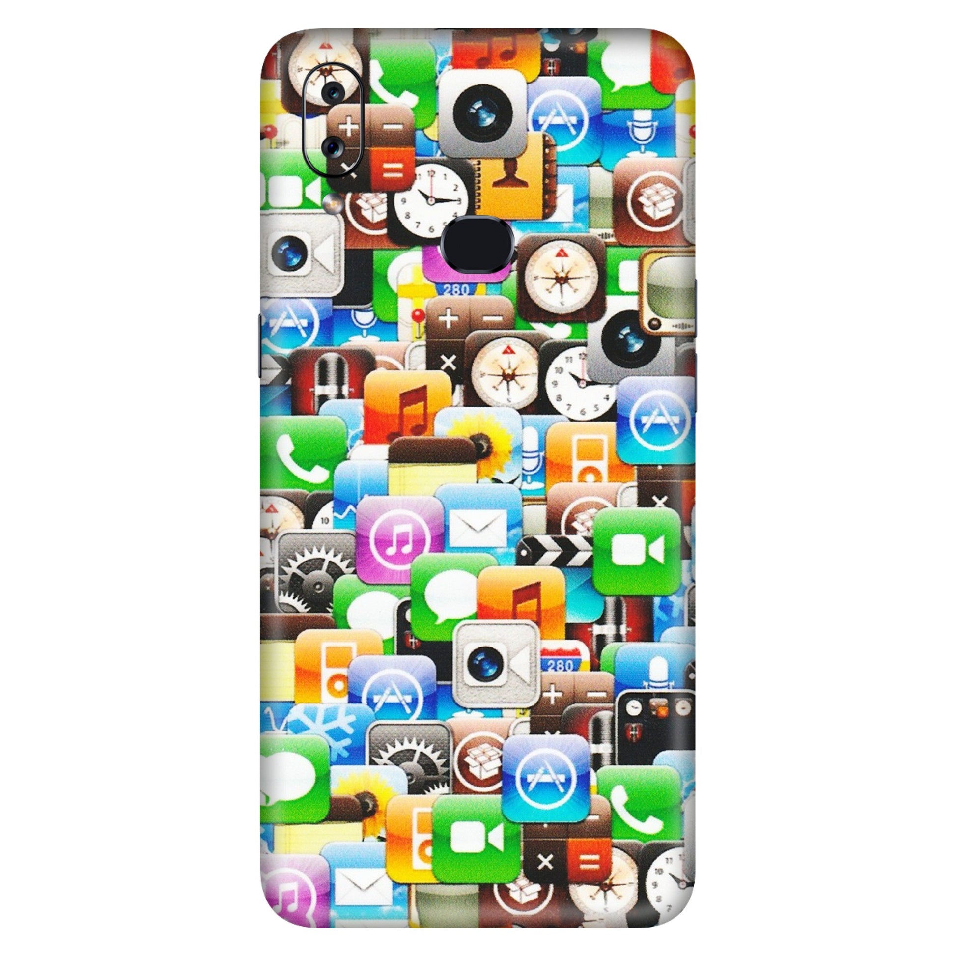 Samsung A/S Series Phone Skins (All Models) - All Apple Icons - Matte Finish (M-93) Samsung Galaxy A10S