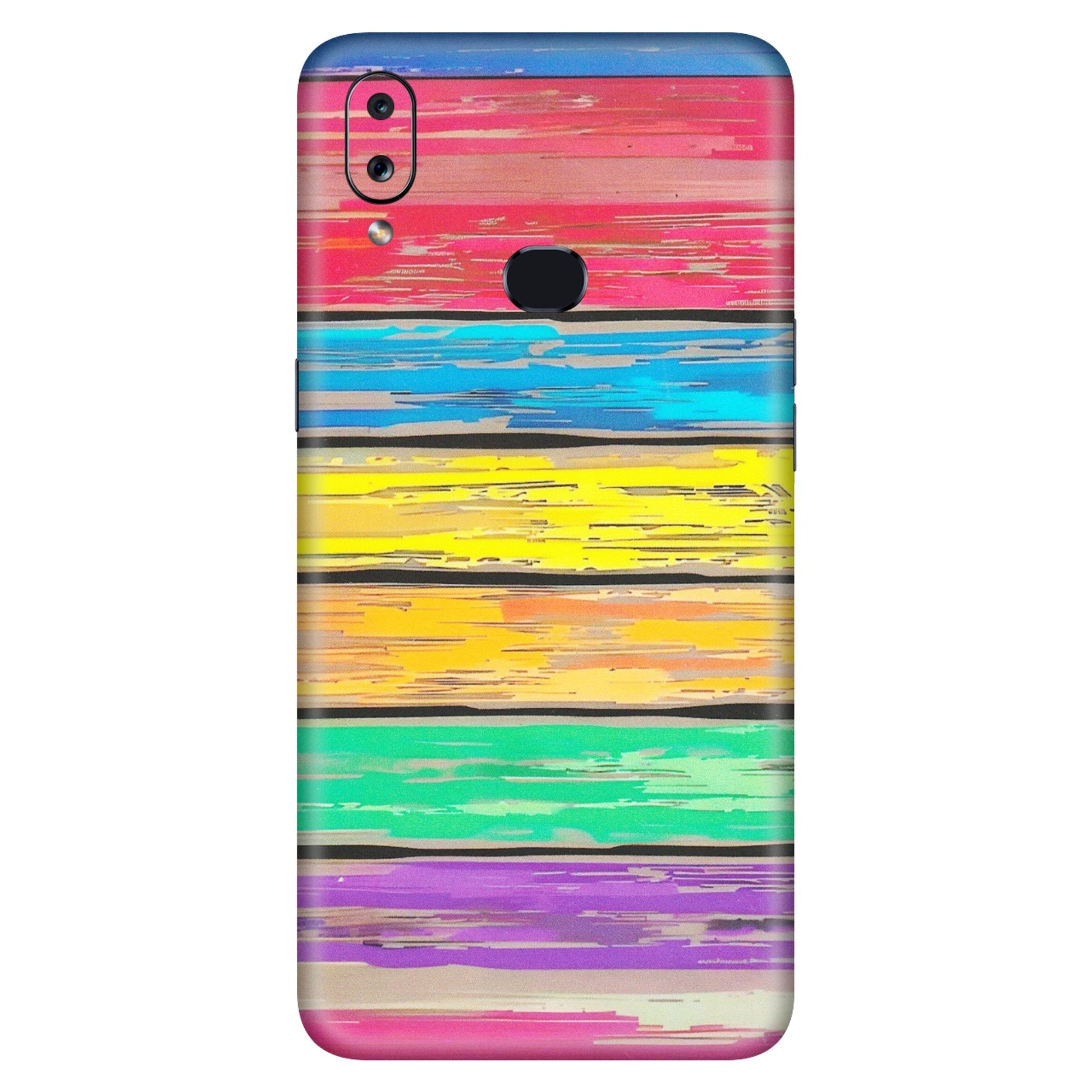Samsung A/S Series Phone Skins (All Models) - Multi Colour Wooden Wall - Matte Finish (M-96) Samsung Galaxy A10S