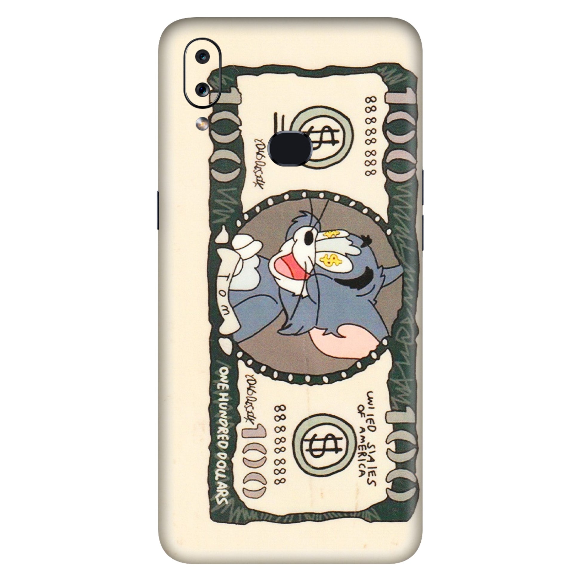 Samsung A/S Series Phone Skins (All Models) - One Hundred Dollar Tom - Transparent Finish (T-16) Samsung Galaxy A10S