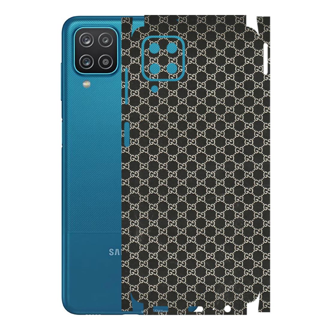 Samsung A/S Series Phone Skins (All Models) - Black G Print - 3D Embossed Finish (L-109) Samsung Galaxy A12