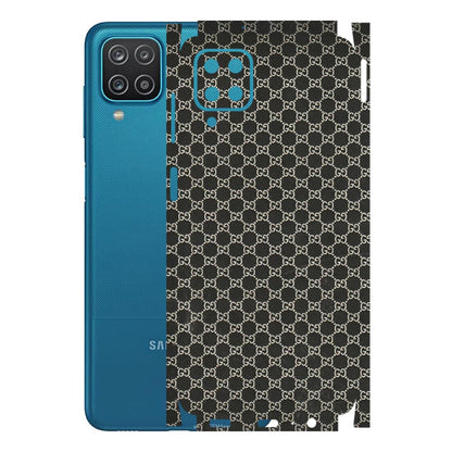 Samsung A/S Series Phone Skins (All Models) - Black G Print - 3D Embossed Finish (L-109) Samsung Galaxy A12