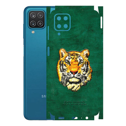Samsung A/S Series Phone Skins (All Models) - Leather Feel Tiger - 3D Embossed Finish (L-111) Samsung Galaxy A12