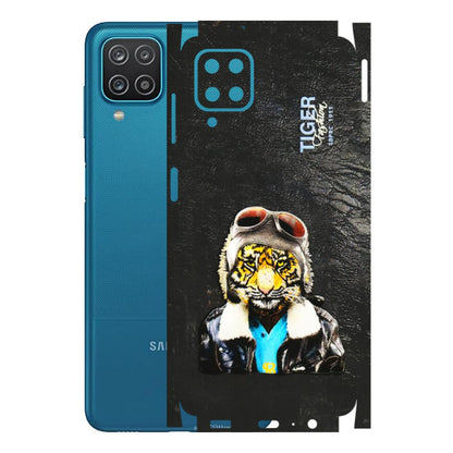 Samsung A/S Series Phone Skins (All Models) - Rider Tiger - 3D Embossed Finish (L-113) Samsung Galaxy A12