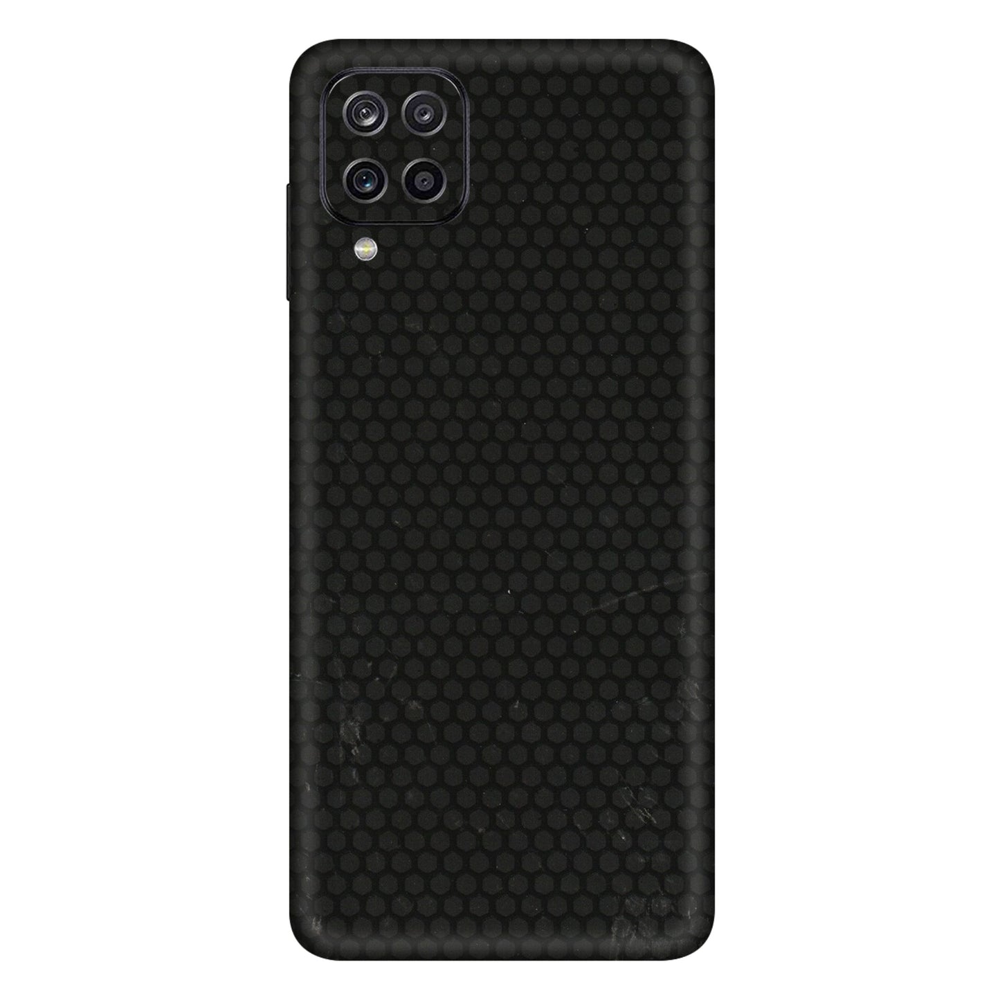 Samsung A/S Series Phone Skins (All Models) - Black honeycomb - 3D Embossed Finish (L-114) Samsung Galaxy A12