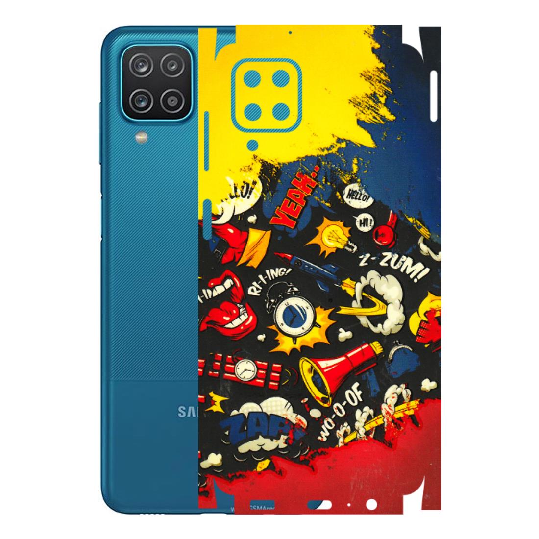 Samsung A/S Series Phone Skins (All Models) - Pacific Doodle Art - 3D Embossed Finish (L-120) Samsung Galaxy A12