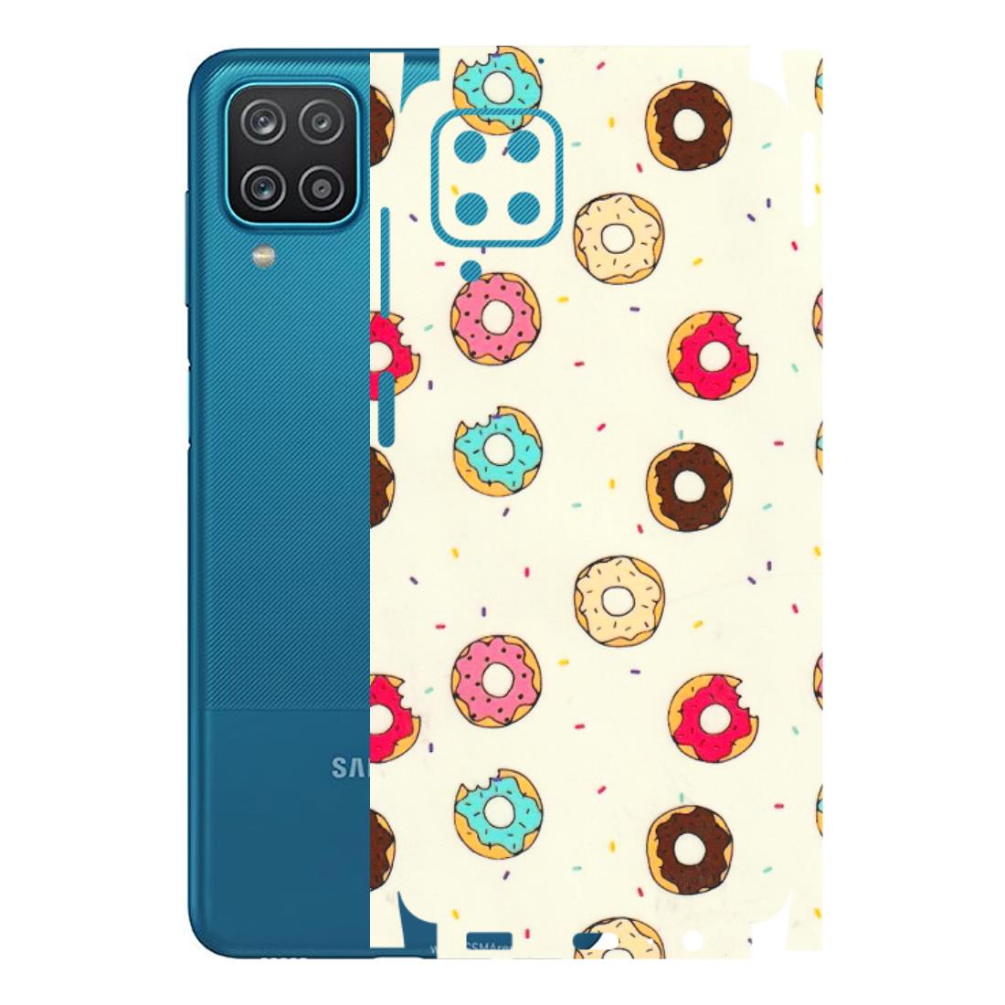 Samsung A/S Series Phone Skins (All Models) - Mini Donuts Doodle Art - 3D Embossed Finish (L-122) Samsung Galaxy A12