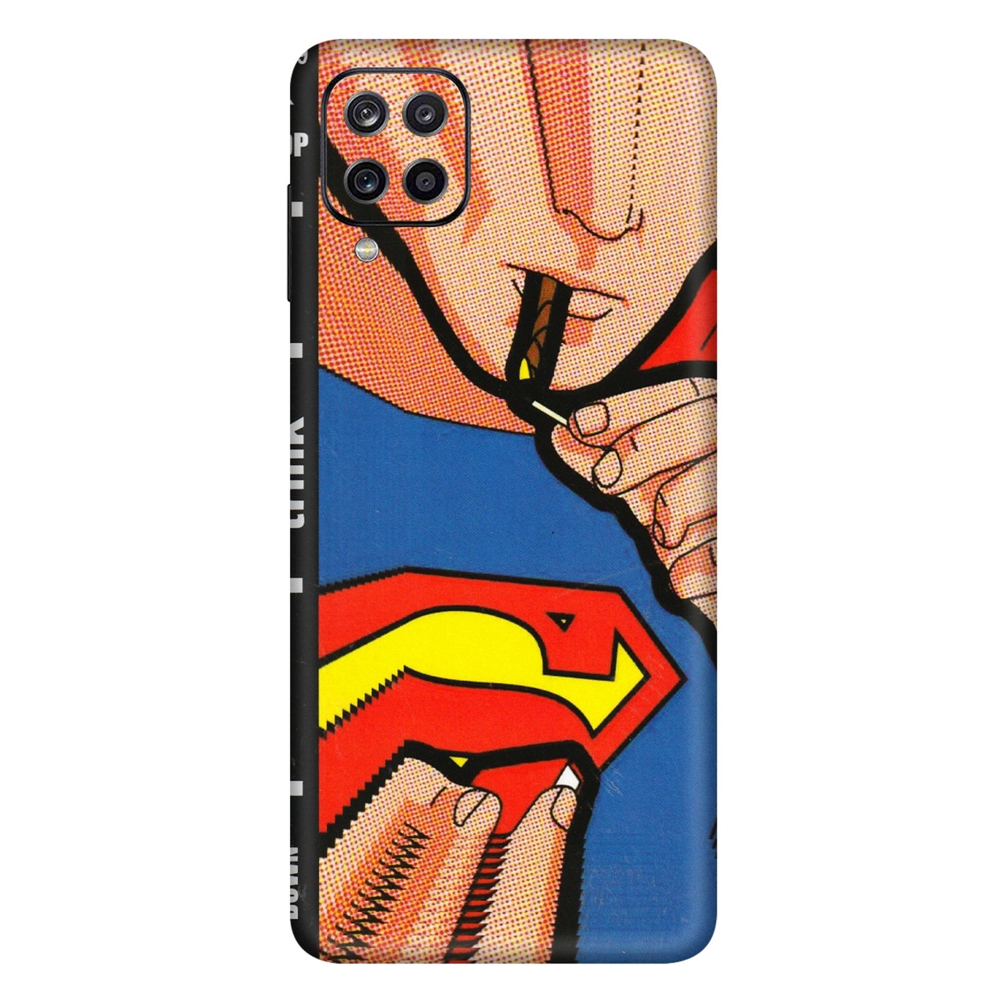 Samsung A/S Series Phone Skins (All Models) - Superman Sutta - 3D Embossed Finish (L-130) Samsung Galaxy A12