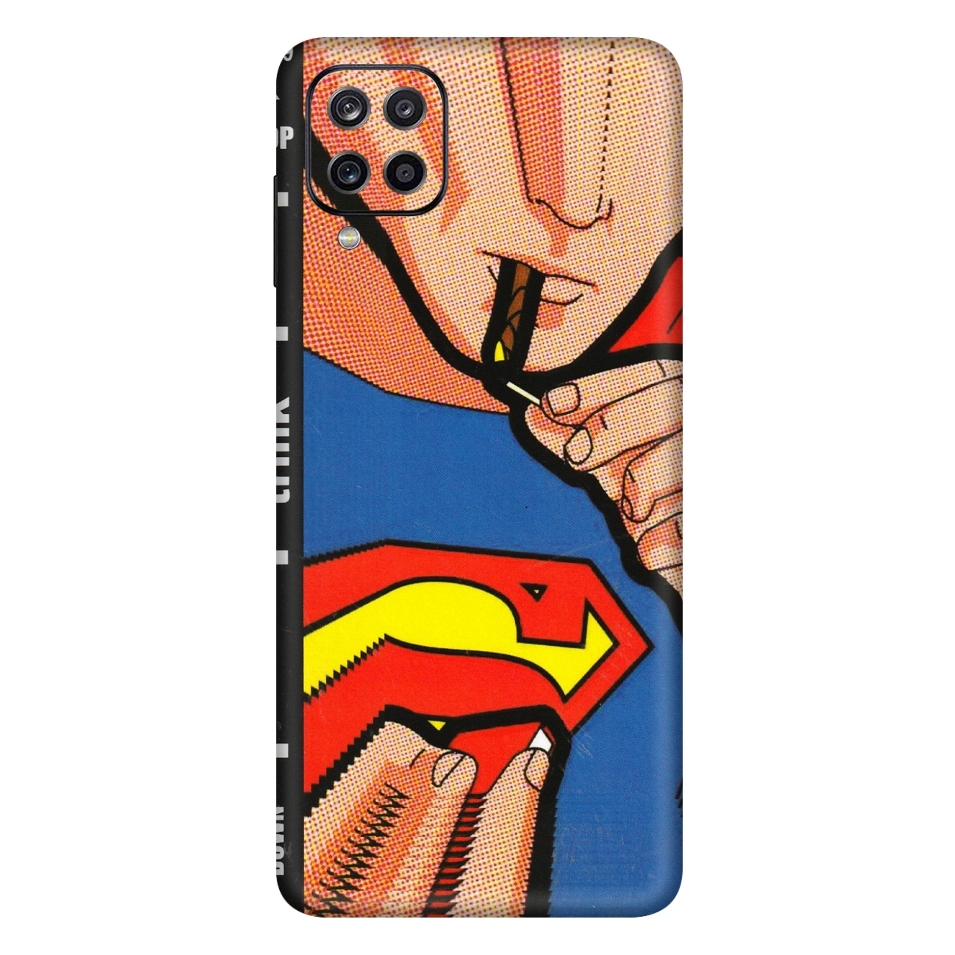 Samsung A/S Series Phone Skins (All Models) - Superman Sutta - 3D Embossed Finish (L-130) Samsung Galaxy A12