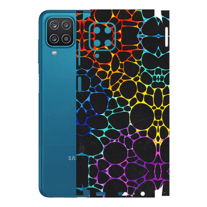 Samsung A/S Series Phone Skins (All Models) - Abstract Art MultiColour - 3D Embossed Finish (L-133) Samsung Galaxy A12