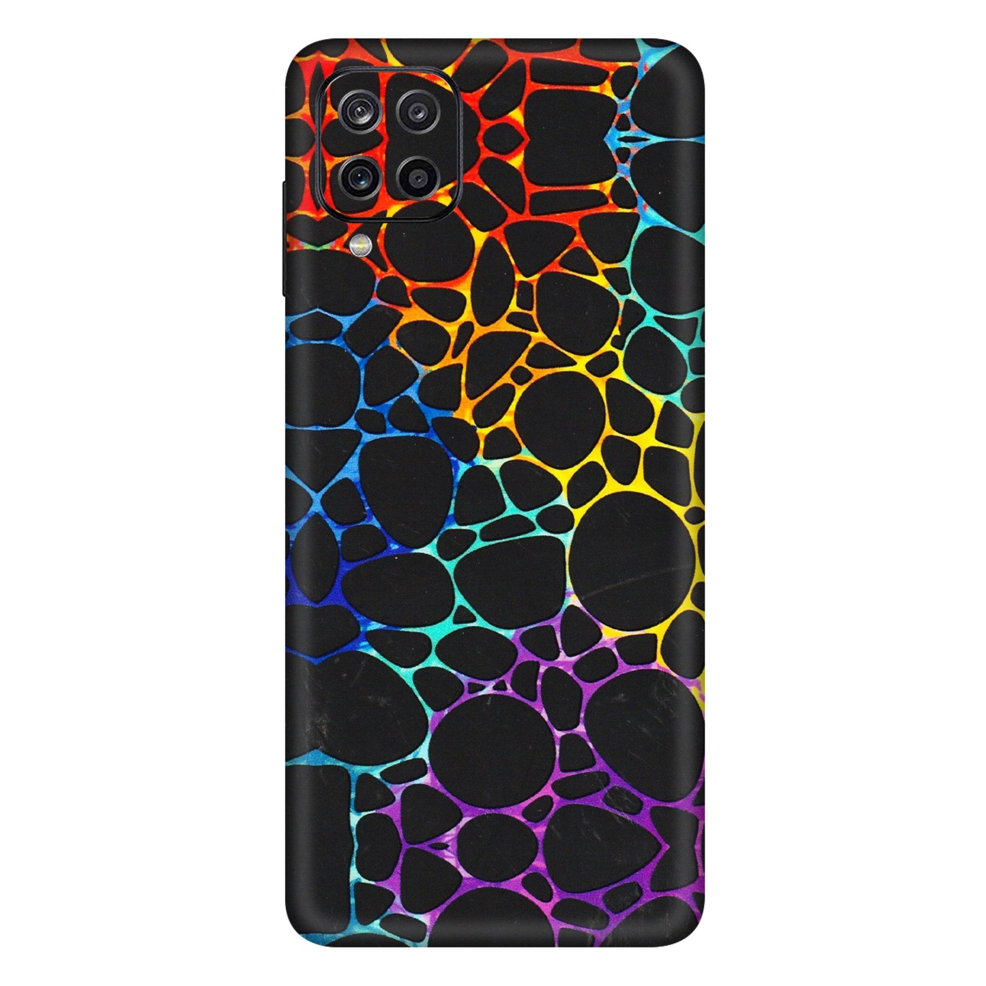 Samsung A/S Series Phone Skins (All Models) - Abstract Art MultiColour - 3D Embossed Finish (L-133) Samsung Galaxy A12