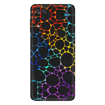 Samsung A/S Series Phone Skins (All Models) - Abstract Art MultiColour - 3D Embossed Finish (L-133) Samsung Galaxy A12