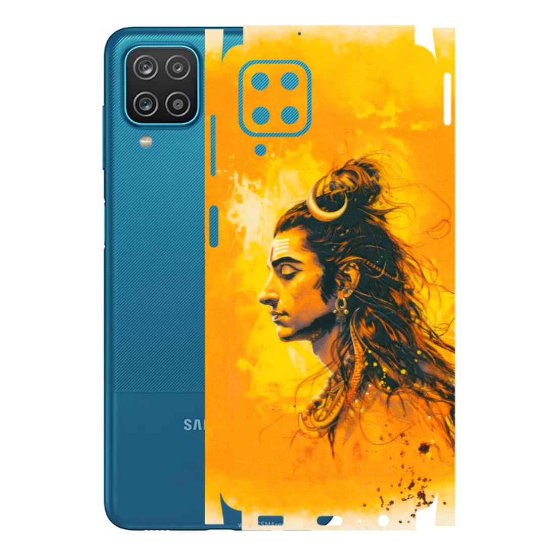 Samsung A/S Series Phone Skins (All Models) - Shiv Shakti - 3D Embossed Finish (L-14) Samsung Galaxy A12