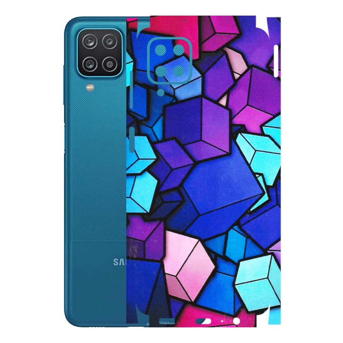 Samsung A/S Series Phone Skins (All Models) - Cube Doodle - 3D Embossed Finish (L-141) Samsung Galaxy A12