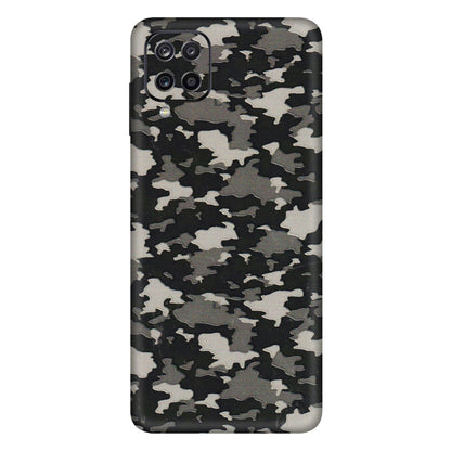 Samsung A/S Series Phone Skins (All Models) - Black/Grey Camoflaunge - 3D Embossed Finish (L-142) Samsung Galaxy A12