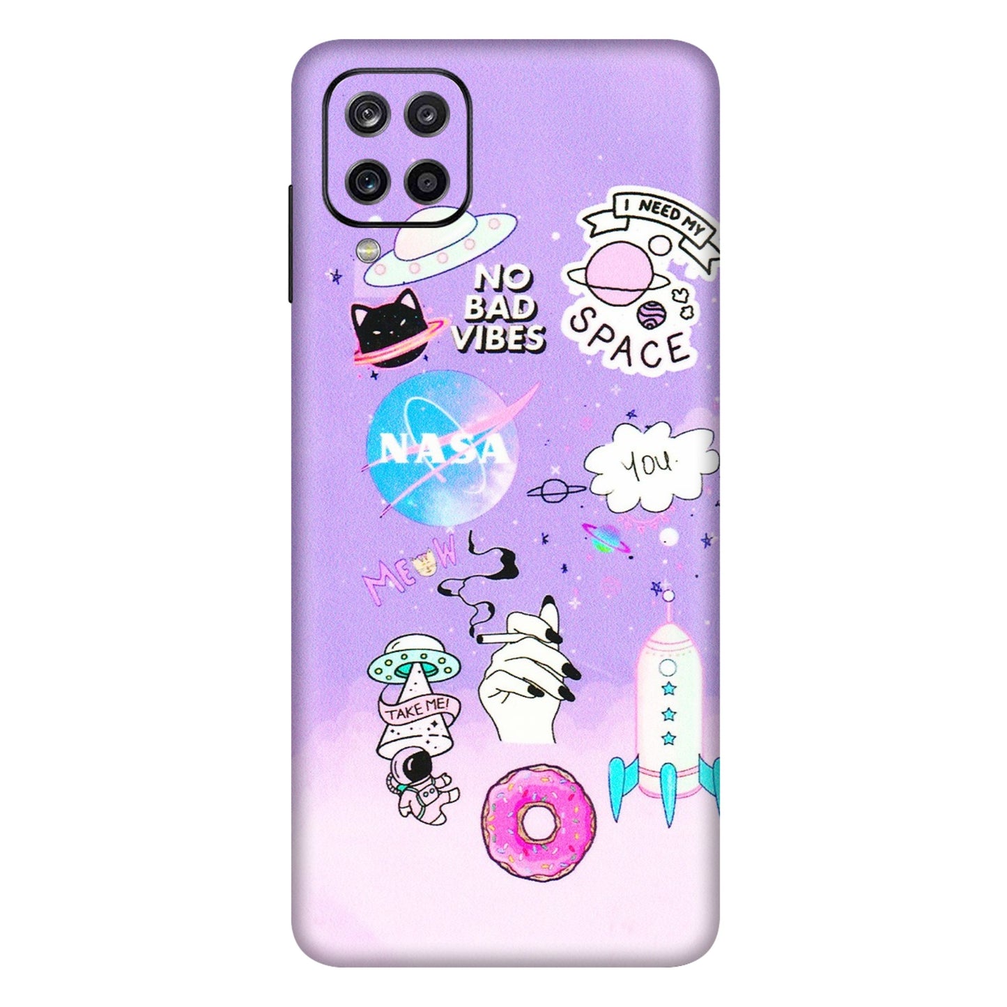 Samsung A/S Series Phone Skins (All Models) - I Need My Nasa Skin - 3D Embossed Finish (L-149) Samsung Galaxy A12