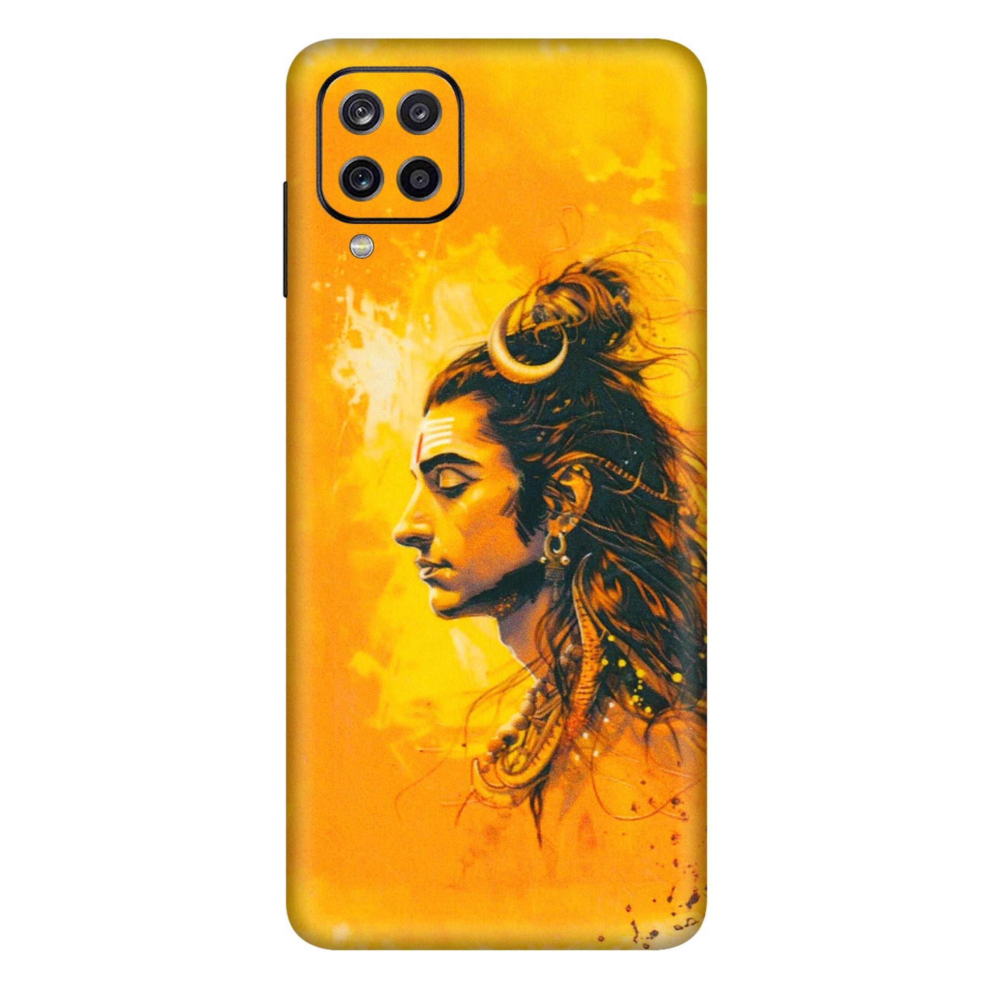 Samsung A/S Series Phone Skins (All Models) - Shiv Shakti - 3D Embossed Finish (L-14) Samsung Galaxy A12