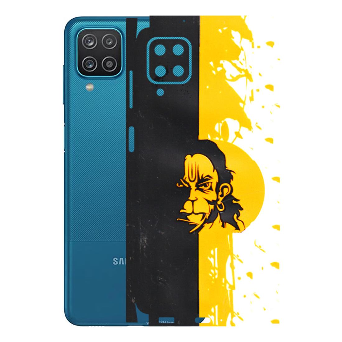 Samsung A/S Series Phone Skins (All Models) - Bajrangbali - 3D Embossed Finish (L-151) Samsung Galaxy A12