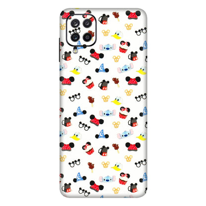 Samsung A/S Series Phone Skins (All Models) - Minnie Mouse & Donald Doodles s - 3D Embossed Finish (L-194) Samsung Galaxy A12