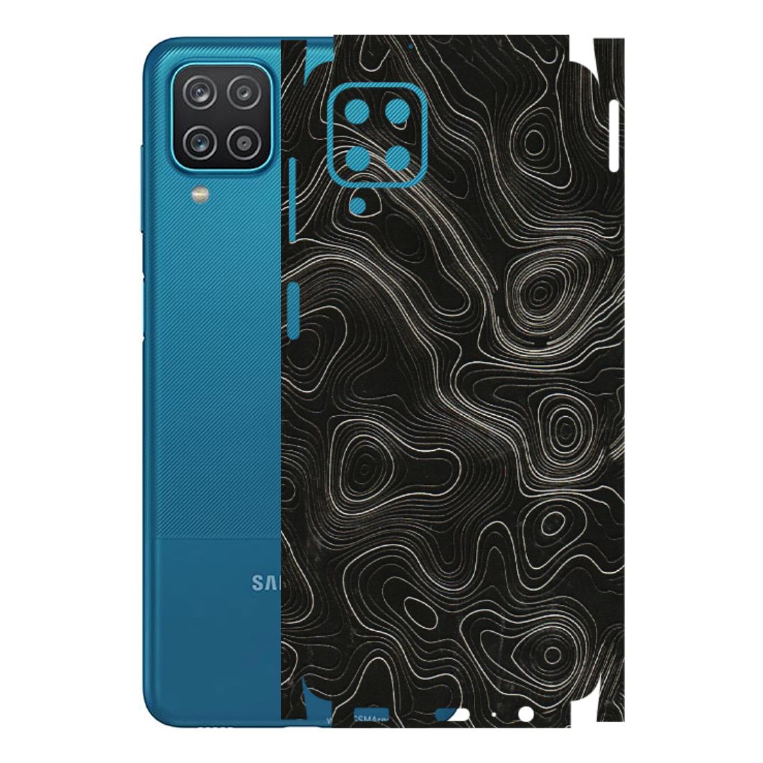 Samsung A/S Series Phone Skins (All Models) - Black Swirl - 3D Embossed Finish (L-196) Samsung Galaxy A12