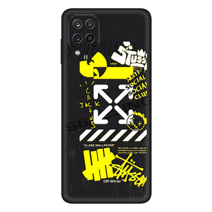 Samsung A/S Series Phone Skins (All Models) - Anti Social Graffiti - 3D Embossed Finish (L-198) Samsung Galaxy A12