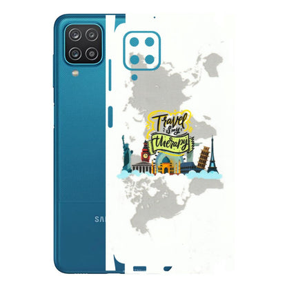Samsung A/S Series Phone Skins (All Models) - Travel Therapy - 3D Embossed Finish (L-199) Samsung Galaxy A12