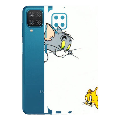Samsung A/S Series Phone Skins (All Models) - Cute Tom And Jerry - 3D Embossed Finish (L-220) Samsung Galaxy A12