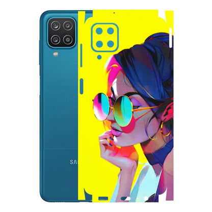 Samsung A/S Series Phone Skins (All Models) - Bold Stylish Girl - 3D Embossed Finish (L-222) Samsung Galaxy A12