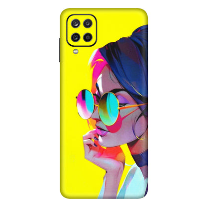 Samsung A/S Series Phone Skins (All Models) - Bold Stylish Girl - 3D Embossed Finish (L-222) Samsung Galaxy A12