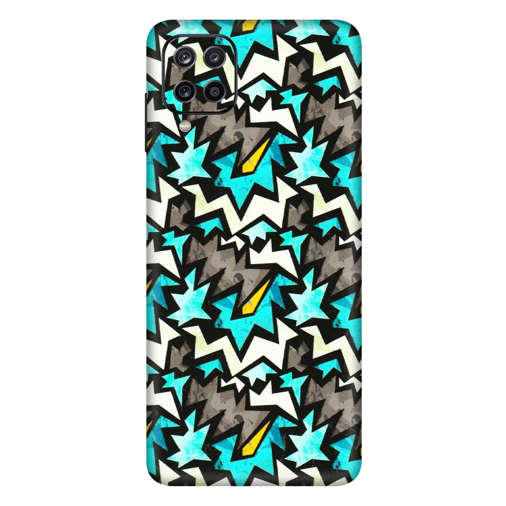 Samsung A/S Series Phone Skins (All Models) - Funky Zig Zag - 3D Embossed Finish (L-223) Samsung Galaxy A12