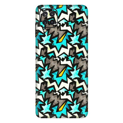 Samsung A/S Series Phone Skins (All Models) - Funky Zig Zag - 3D Embossed Finish (L-223) Samsung Galaxy A12