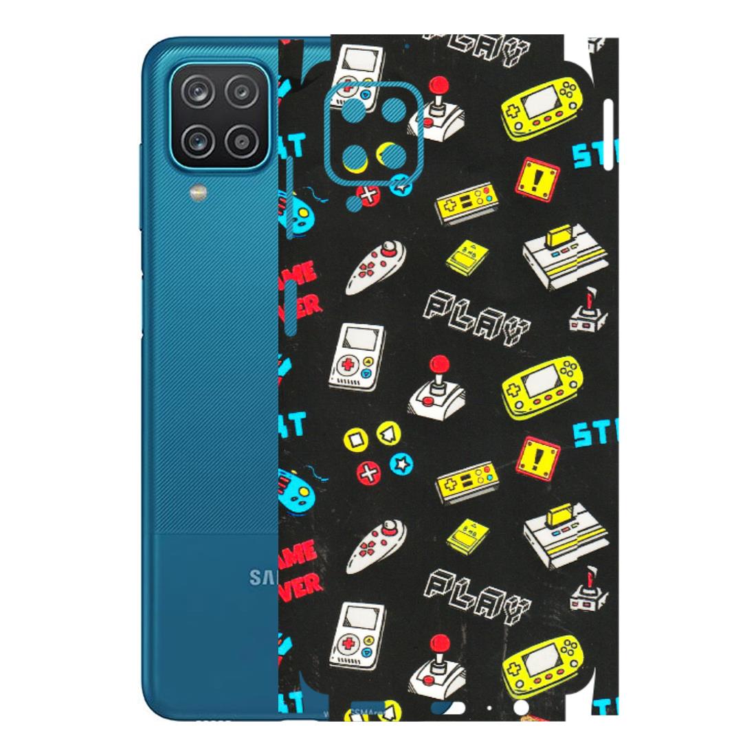 Samsung A/S Series Phone Skins (All Models) - Gaming Doodles - 3D Embossed Finish (L-224) Samsung Galaxy A12
