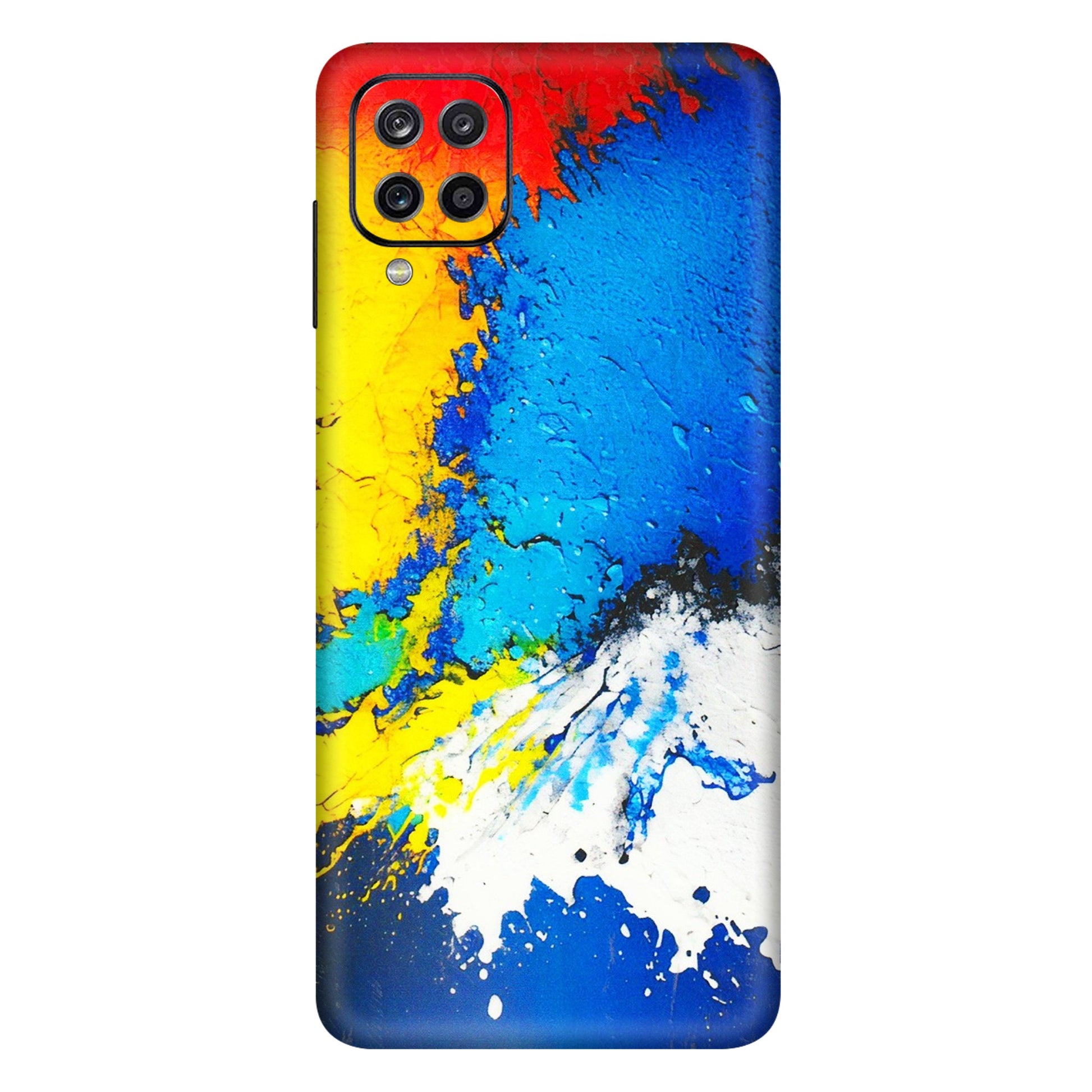 Samsung A/S Series Phone Skins (All Models) - Acrylic Paint Spill - 3D Embossed Finish (L-229) Samsung Galaxy A12