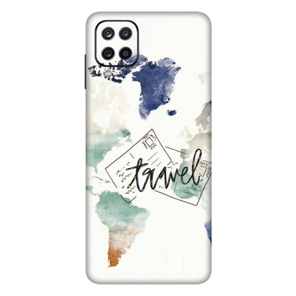 Samsung A/S Series Phone Skins (All Models) - Travel The World - 3D Embossed Finish (L-232) Samsung Galaxy A12