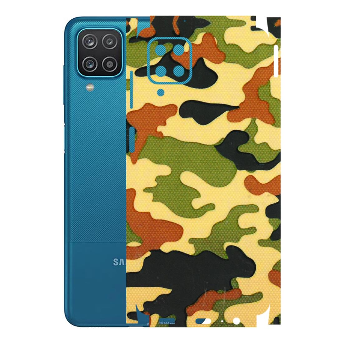 Samsung A/S Series Phone Skins (All Models) - Indian Military - 3D Embossed Finish (L-234) Samsung Galaxy A12