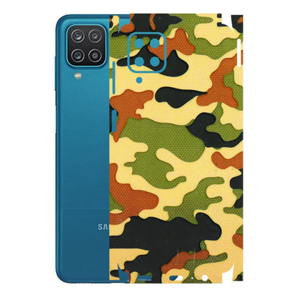 Samsung A/S Series Phone Skins (All Models) - Indian Military - 3D Embossed Finish (L-234) Samsung Galaxy A12