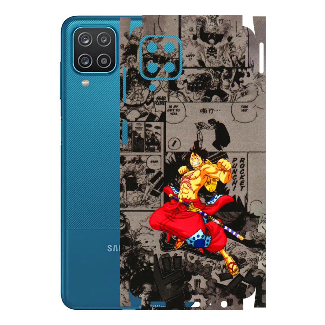 Samsung A/S Series Phone Skins (All Models) - One Piece Rocket Punch Manga - 3D Embossed Finish (L-25) Samsung Galaxy A12